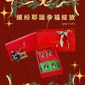 繽紛耶誕絲帶耳掛式禮盒